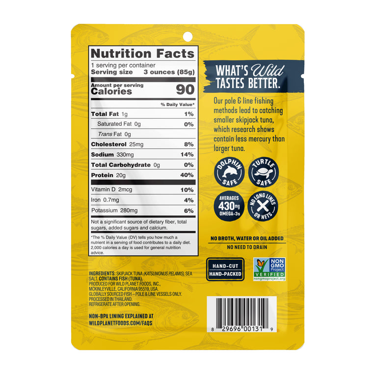 Skipjack Wild Tuna Single-Serve Pouch