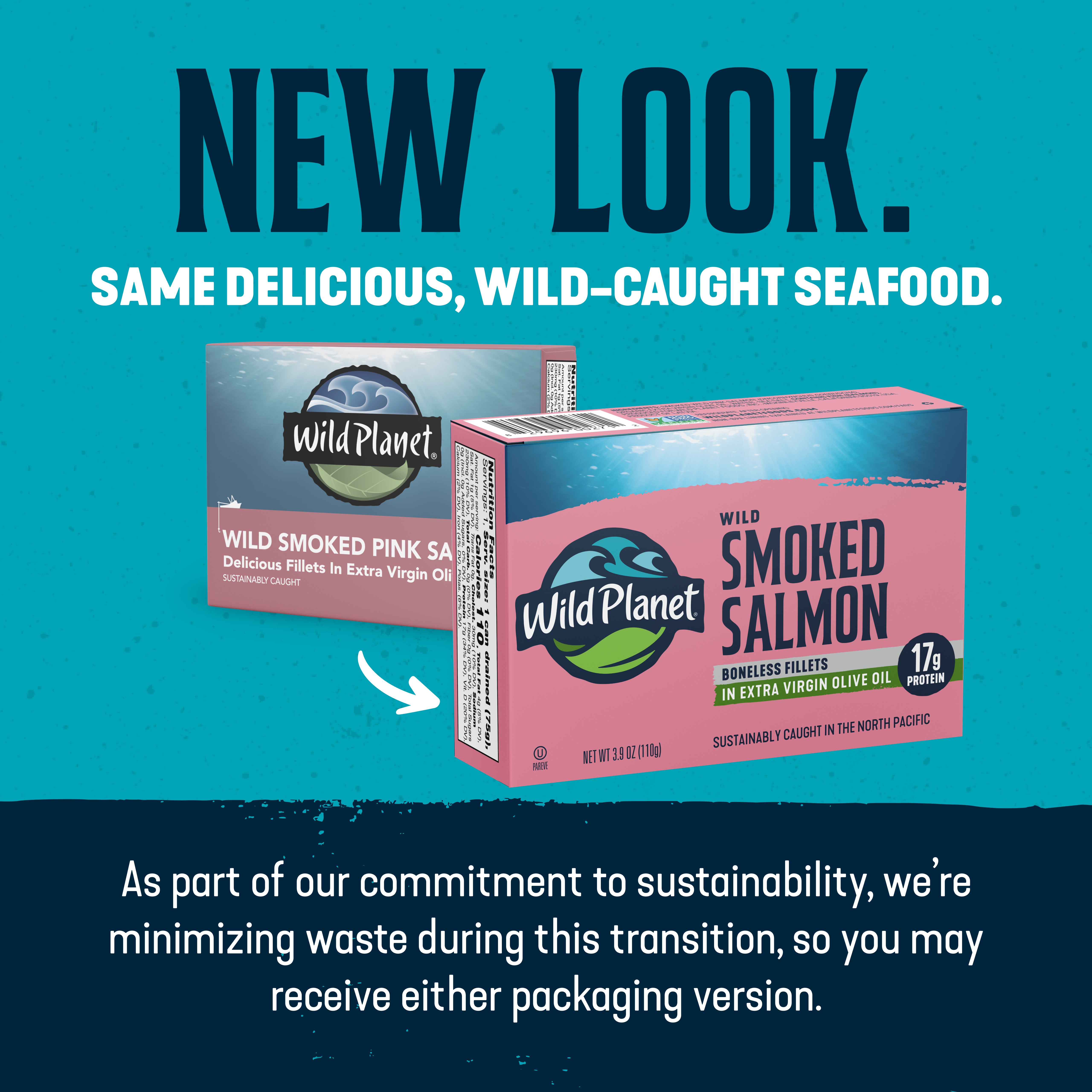 Canned Smoked Salmon in Olive Oil - Wild Planet Foods