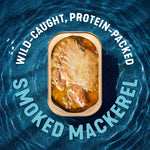 Wild Smoked Mackerel Fillets in Extra Virgin Olive Oil