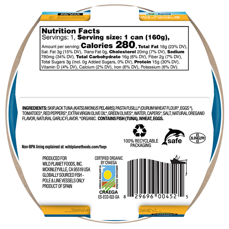 Tuna Pasta Salad - Wild Planet Foods tuna-pasta-salad-wild-planet-foods