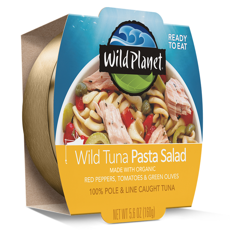 Wild Planet Wild Tuna Pasta Ready-to-Eat Salad Bowl, left view