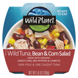 Wild Planet Wild Tuna Bean & Corn Ready-to-Eat Salad Bowl, front view