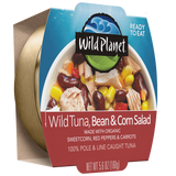 Wild Planet Wild Tuna Bean & Corn Ready-to-Eat Salad Bowl, left view