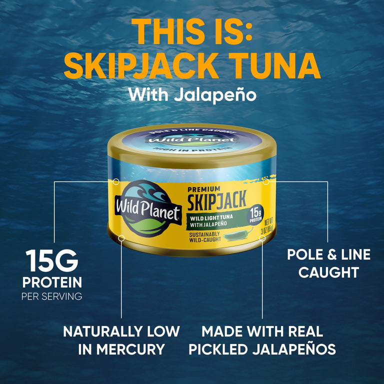 Premium Skipjack Wild Light Tuna with Jalapeño