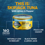 Premium Skipjack Wild Light Tuna with Lemon & Pepper