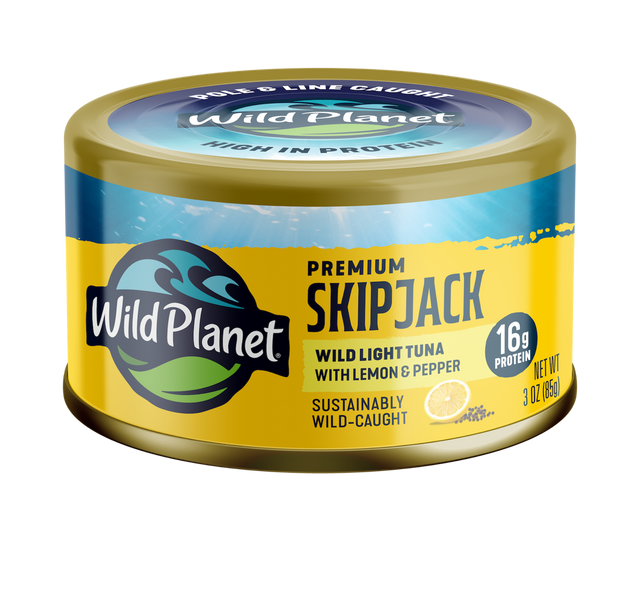 Premium Skipjack Wild Light Tuna with Lemon & Pepper