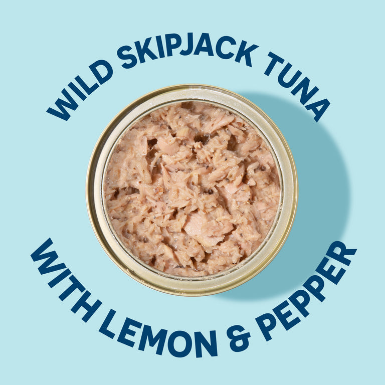 Premium Skipjack Wild Light Tuna with Lemon & Pepper