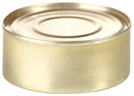 Unlabeled Tin Can - Gold