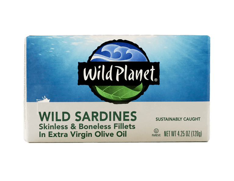 Wild Sardines Skinless & Boneless Fillets In Extra Virgin Olive Oil