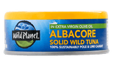 Albacore Solid Wild Tuna In Extra Virgin Olive Oil side of can 