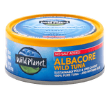 Albacore Wild Tuna No Salt Added in Can, Front View