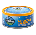 Albacore Wild Tuna front and top of can