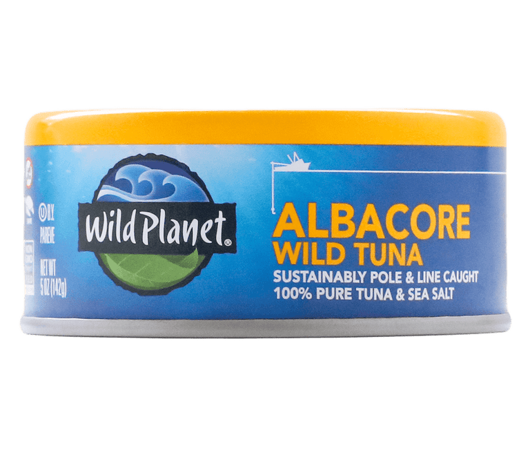 Albacore Wild Tuna front of can label