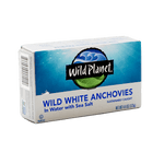 Package of Wild Planet WIld White Anchovies in Water with Sea Salt