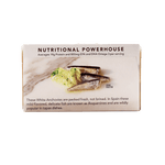Package of Wild Planet WIld White Anchovies in Water with Sea Salt Nutritional Powerhouse Label