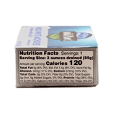Package of Wild Planet WIld White Anchovies in Water with Sea Salt Nutrition Facts