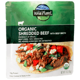 Wild Planet Organic Shredded Beef - angled pouch