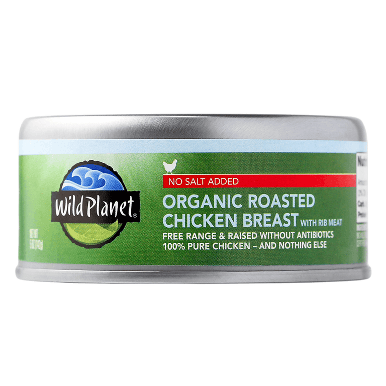 Organic Roasted Chicken Breast with Rib Meat No Salt Added