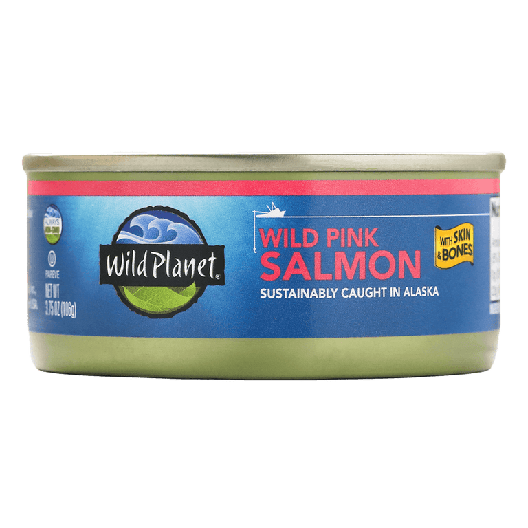 Wild Pink Salmon with Skin & Bones