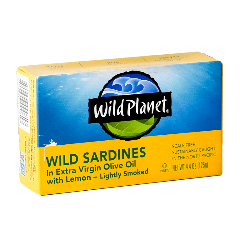 Wild Sardines In Extra Virgin Olive Oil with Lemon