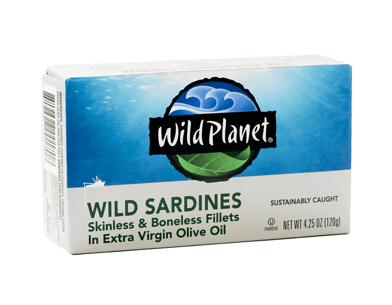 Wild Sardines Skinless & Boneless Fillets In Extra Virgin Olive Oil