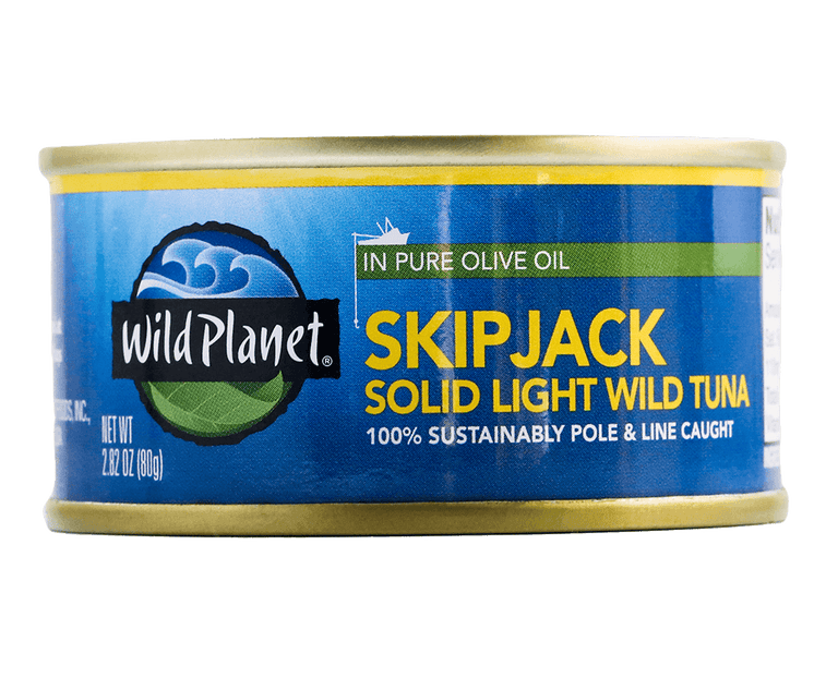 Skipjack Tuna in Olive Oil 2.8oz - Wild Planet Foods